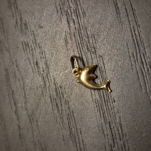 10k Solid Gold Dainty Dolphin Necklace Bracelet Charm Pendant